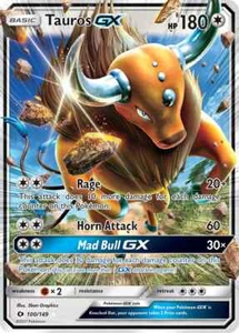 Tauros GX 100/149 Sun & Moon Pokemon Card NM - Picture 1 of 1