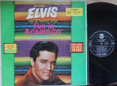 Elvis Presley 1st Press OZ LP Fun in Acapulco VG+ ’63 RCA LSP 2756 Living Ster   - Image 1 of 2