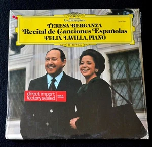 TERESA BERGANZA, FELIX LAVILLA-RECITAL DE CANCIONES ESPANOLAS-UK-1975-SEALED LP - Picture 1 of 7