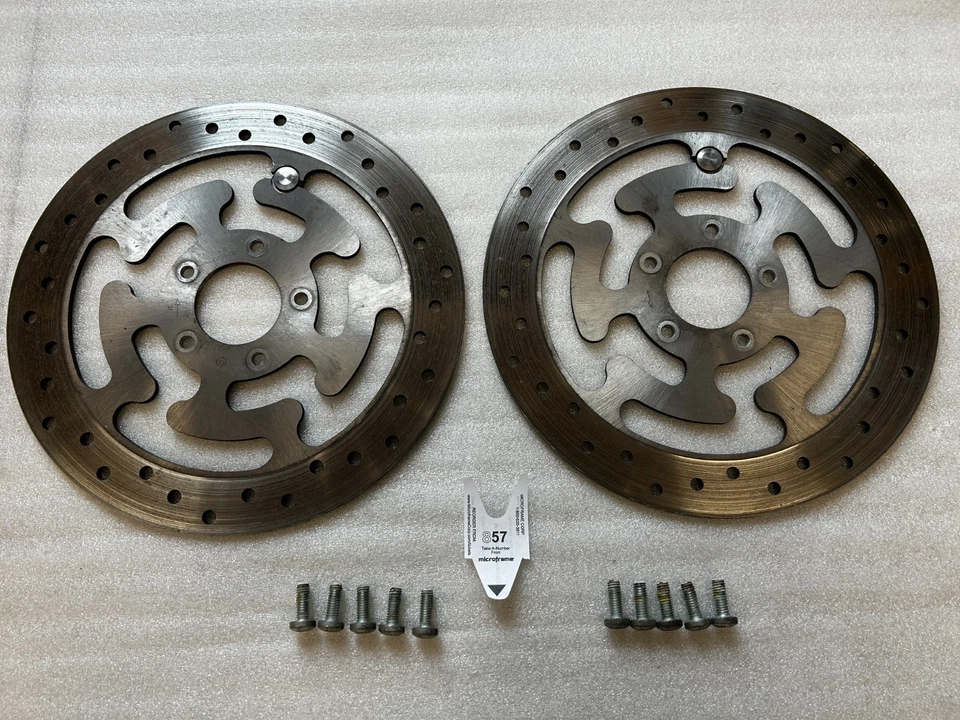 08-2025 Harley Touring 11.8” Front Wheel Brake Rotors Disc Set LEFT & RIGHT   28 - Image 1 of 4