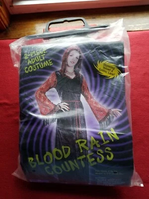 Mujer Halloween Renacimiento Disfraz Condesa Lluvia Sangre Talla S/M  Foto 1 de 4