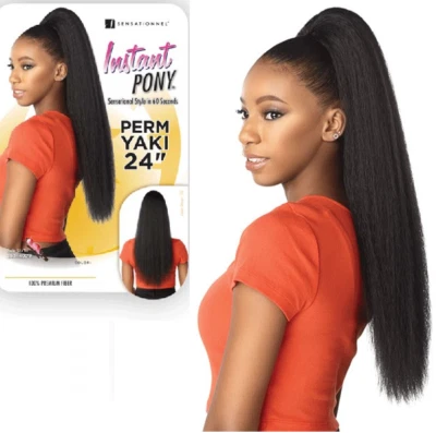 Sensationnel Synthetic Perm Yaki 24" Instant Pony Ponytail - Image 1 of 2