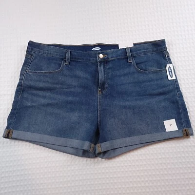 Новый с Ярлыками Old Navy женщин эластичной манжеты кромки 3» внутренний шов Jean шорты размер 18 - Изображение 1 из 4