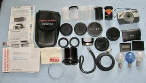 Accessoire appareil photo assorti lot de 25+ pour pièces ou réparation ; bouchons ; ampoules flash ; sangle - Photo 1 sur 24
