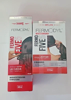 FERMODYL FERMO пять лечения набор - 1 шампунь (400 мл) + 12 ампул (6 мл каждый) - Изображение 1 из 4