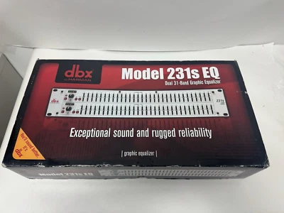 DBX 231s Dual-Channel 31-Band Graphic Equalizer Brand New - Image 1 of 4