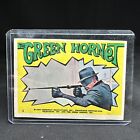 1966 TOPPS The Green Hornet Sticker Card #1 Greenway Productions w/ Sleeve