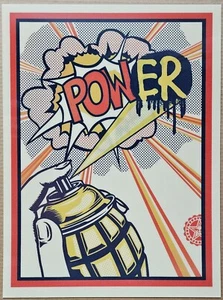 Shepard Fairey POWER Lenticular Edition OBEY GIANT POW art ***/831 **SEE VIDEO** - Picture 1 of 5