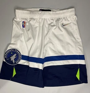 Pantaloncini Nike Naz Reid 2021 Minnesota Timberwolves NBA 75° bianchi taglia 40 XL - Foto 1 di 4