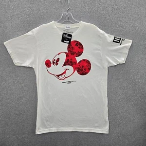 Neff x Disney Men Shirt Medium White Mickey Mouse Graphic Short Sleeve NWT - Picture 1 of 9
