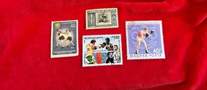 Stamps Maguar Posta Lot of 4 Boxing stamp - Picture 1 of 13