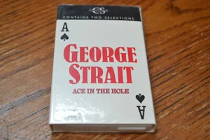 Neu George Strait neuwertig SELTENE Kassette VERSIEGELT Ass im Loch 1989 2-Song Band - Bild 1 von 7