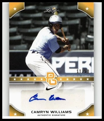 2015 Leaf Perfect Game Auto Camryn Williams #PG-CWI - Image 1 of 2