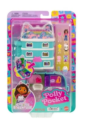 Polly Pocket Gabby’s Dollhouse Micro Dolls & Playset, 2-Day Ship Available