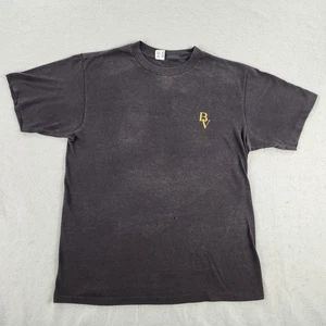 Vintage Black Velvet Shirt Mens XL Black Promo Distressed Tee Champion 90s USA - Picture 1 of 16