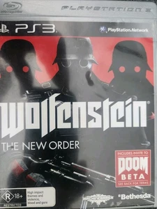 Wolfenstein: The New Order (R18+) PlayStation 3 ,NO Manual, Pal, No Scratches! - Picture 1 of 5