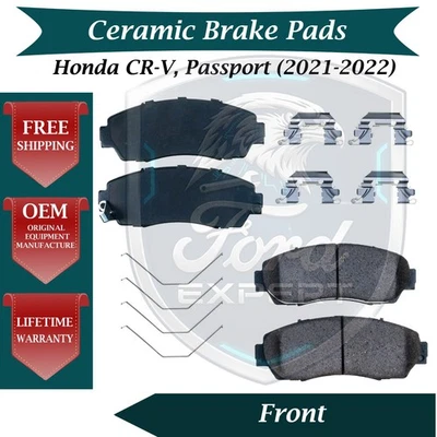 New OE Front Ceramic Brake Pads Kit For 2021-2022 Honda CR-V Passport - Image 1 of 4