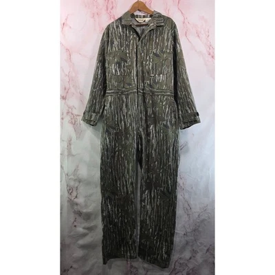Mono camuflado vintage para hombre grande 48 X 32 paredes de trebark de bosque sin forro cremallera Foto 1 de 4