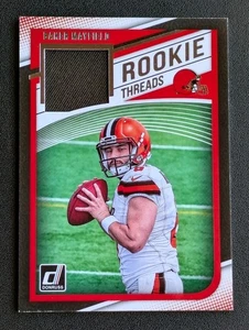 2018 Panini Donruss Baker Mayfield #3 Rookie Threads Browns Buccaneers  - Bild 1 von 2