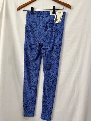 Leggings femininas No Boundaries júnior de camurça no tornozelo azul paisley muitos tamanhos - Imagem 1 de 3