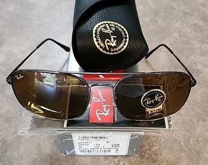 Neue Ray-Ban Sonnenbrille RB 3611 004/33 60-18 metallisch Pilotengestell braune Gläser - Bild 1 von 9