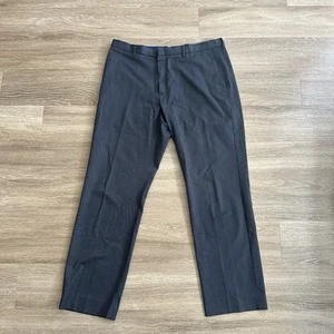 Banana Republic gestreifte moderne schmale Passform Hose grau Arbeit Freizeit Herren 36 x 32 - Bild 1 von 13