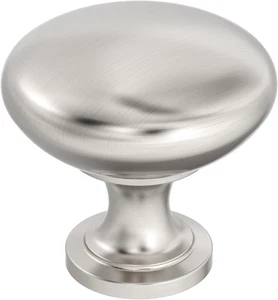 | Cabinet Knob | Satin Nickel | 1-1/4 Inch (32 Mm) Diameter | Edona | Drawer Kno - Picture 1 of 8