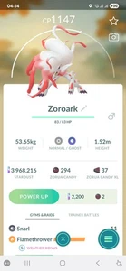Pokémon Hisuian Zoroark (Evoluzione Hisuian Zorua) GO - Foto 1 di 2