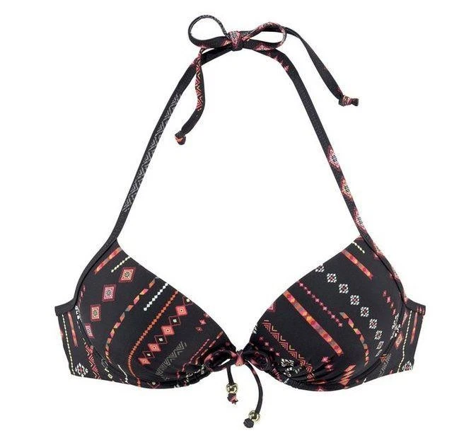 Marken Damen Push-Up-Bikini-Top Oberteil Bademode Schwarz Gr. 42 (Cup-B) Neu - Bild 1 von 3