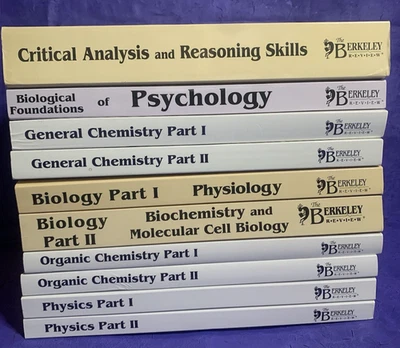 The Berkeley Review MCAT Complete Set of 10 Trade Paperback Books 2017 - Image 1 of 4