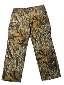 Realtree Camo Pants Hunting Cargo Outdoor XL 46-48 Fleece Lined Pockets Zip Hems - Picture 1 of 10