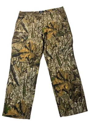 Realtree Camo Pants Hunting Cargo Outdoor XL 46-48 Fleece Lined Pockets Zip Hems - Image 1 of 4