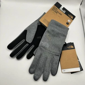 New The North Face Sierra ETIP Gloves Summit Grey Medium M $40 MSRP With Mark - Picture 1 of 9