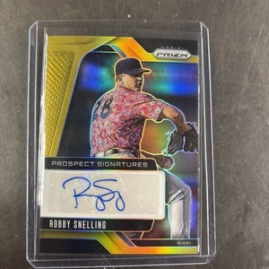 2025 Panini Prizm Prospect Signatures Robby Snelling  Gold Prizm /10 - Picture 1 of 2