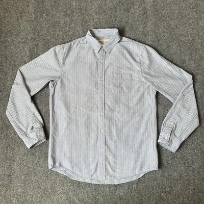 Camisa Ralph Lauren Denim Supply Para Hombres M Azul Rayas Preppy Oficina Informal Trabajo Foto 1 de 4