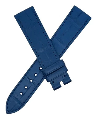 Chopard 18mm x 16mm Blue Shiny Alligator Watch Band B021-1106 - Image 1 of 3
