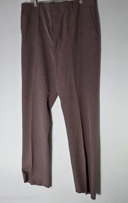 Pantalones de vestir Blair de colección para hombre malva/marrón 40x31 usados excelente estado  Foto 1 de 4