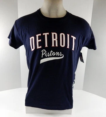 Ladies Detroit Pistons Authentic Navy Shirt NBA Basketball NWT L 373S - Image 1 of 4