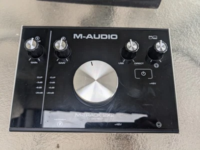 M-Audio M Track 2X2M C-Series USB Audio Interface | Unit Only | Power Tested - Image 1 of 4