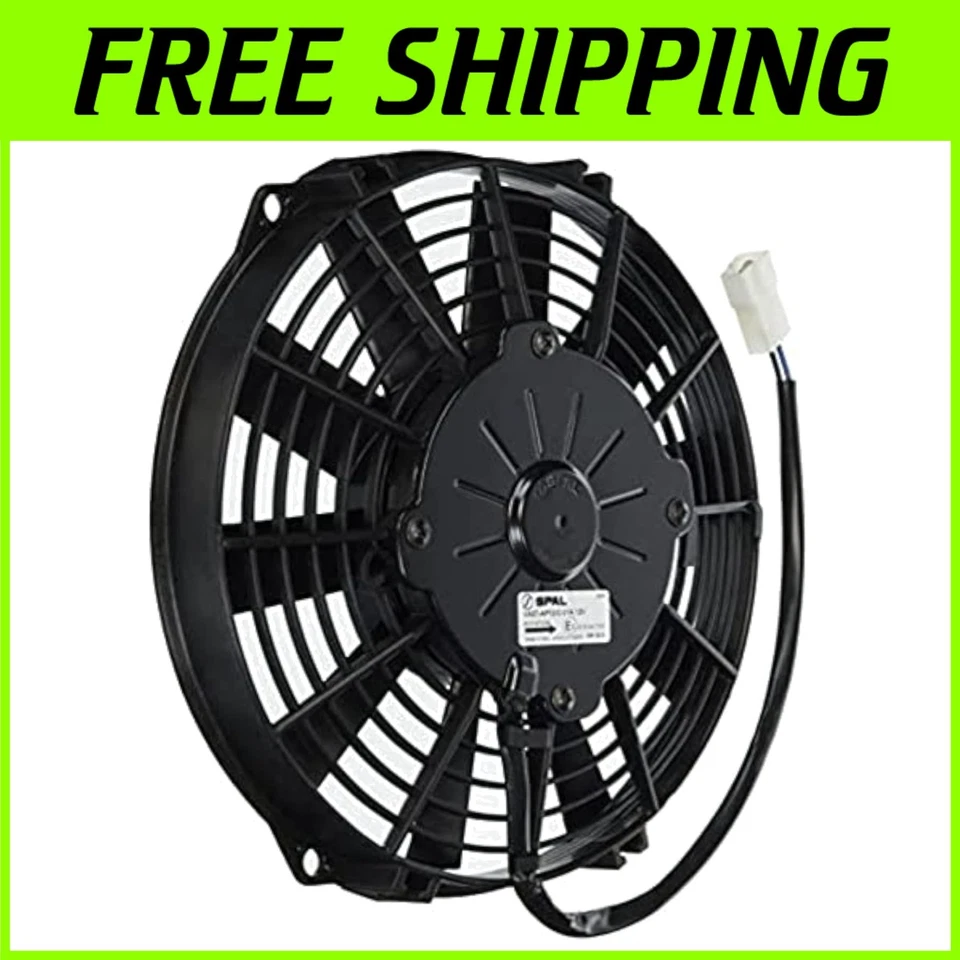 12V Electric Cooling Fan, Low Profile, 9" Straight Blade - Image 1 of 2