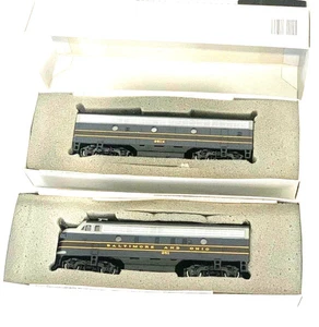 HO BACHMANN PLUS BALTIMORE&OHIO F-7A +F7B  8-WHEEL DRIVE DC NEW - Picture 1 of 4