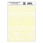 Woodland Scenics Dry Transfer Decals MG749 Numbers 45° USA Gothic Yellow
