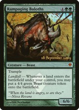 1X Rampaging Baloths Zendikar Promos NM/EX FOIL French MTG CARD