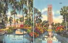 Florida Beauty Spots Cypress Gardens Recital Bok Singing Tower Vintage Postcard