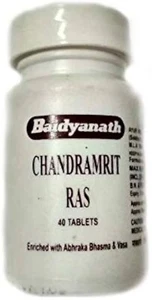 2 x Baidyanath Chandramrit Ras comprimidos 40 tos y bronquitis - Imagen 1 de 3