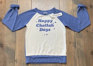 NWT Ten Sixty Sherman Girl's "Happy Challah Days" Long Sleeve Sweatshirt Size: M - Picture 1 of 9