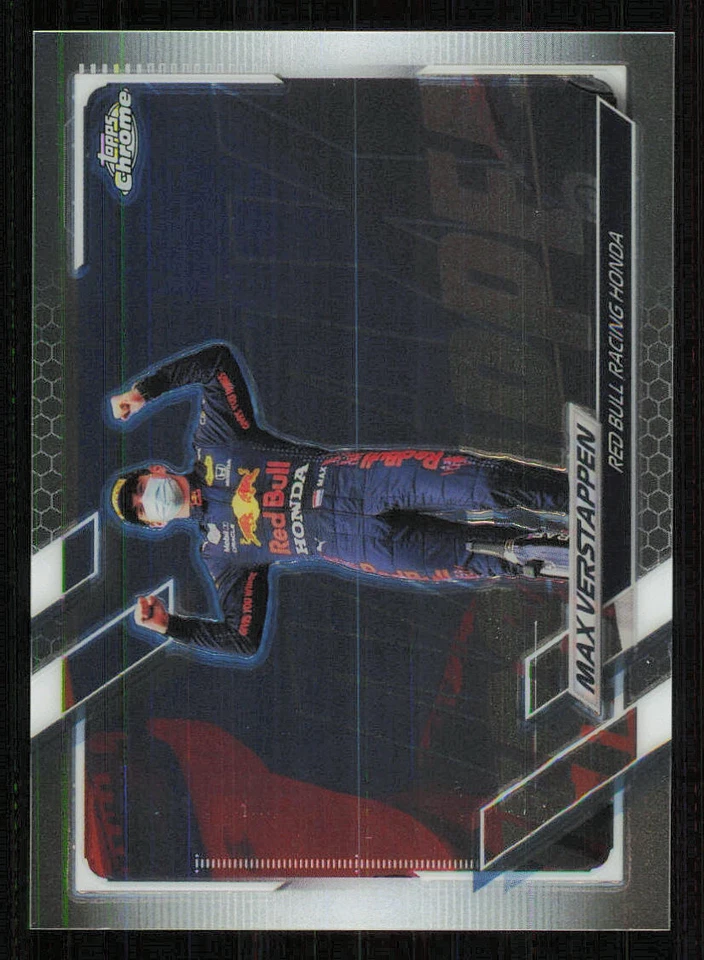 2021 Topps Chrome Formula 1 #48 Max Verstappen - Image 1 of 2