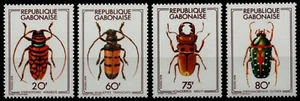 Gabón 1978 - Mi-Nr. 662-665 ** - Estampillada sin montar o nunca montada - Escarabajo / Escarabajos - Imagen 1 de 1