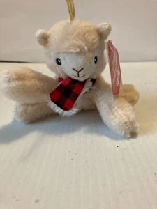 "American Greetings ~ Adorno de felpa de llama nuevo con etiquetas 4""" - Imagen 1 de 1