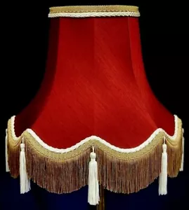 Rosso Red Gold Cream Tassel Floor Standard Table Lampshades Ceiling Wall Lights - Picture 1 of 5